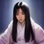 内容聚合平台创始人头像，扎马尾女性，面带微笑